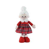 Decoris Polyester Mrs. Claus Standing 50cm - Red